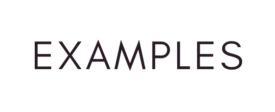 examples